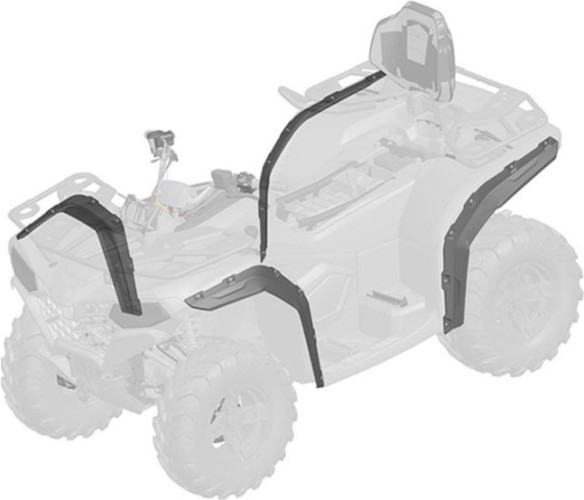 Kit Extensii Aripi ATV CF 400 500 ATR AU S L 22 9DQV-803100-3000