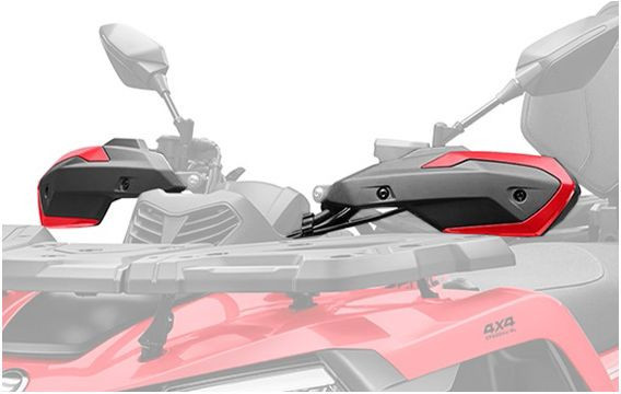 Handguard ATV CF 400 500 ATR AU S L 14 Red 9DRV-804700-3000