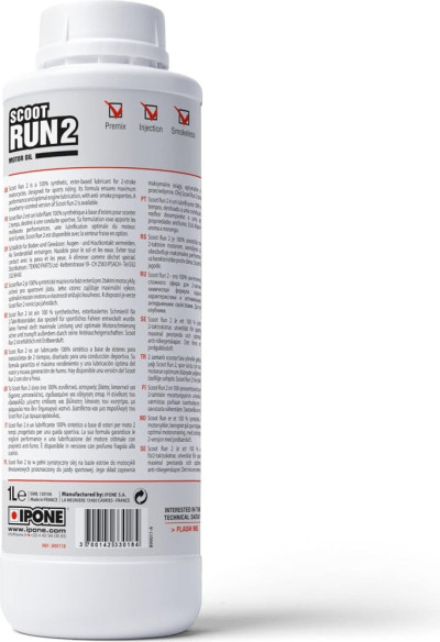 Ulei Motor Scoot RUN 2 2T 100 Synthetic 1L 800117
