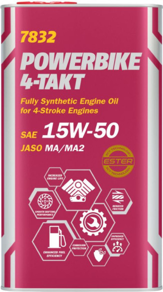 Ulei Motor 4-Takt 15W50 Powerbike 1L MN7832-1ME