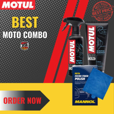 Combo Motul E1 E8 Mannol Laveta Polish