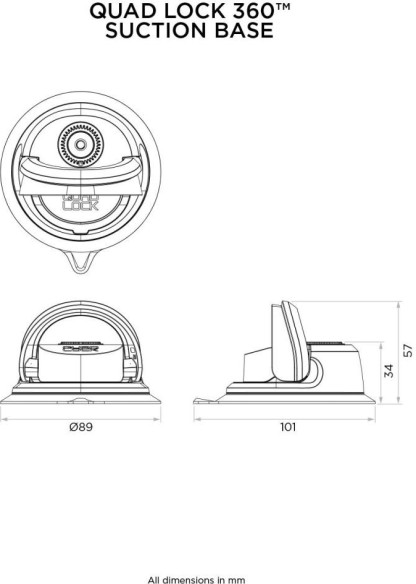Baza 360 Ventuza QLP-360-SB