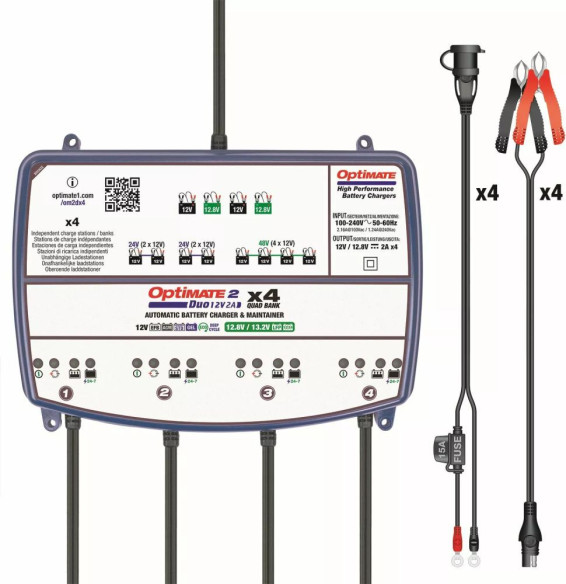 Dispozitiv Mentinere Baterie OptiMate 2 DUO x 4 Bank TM574