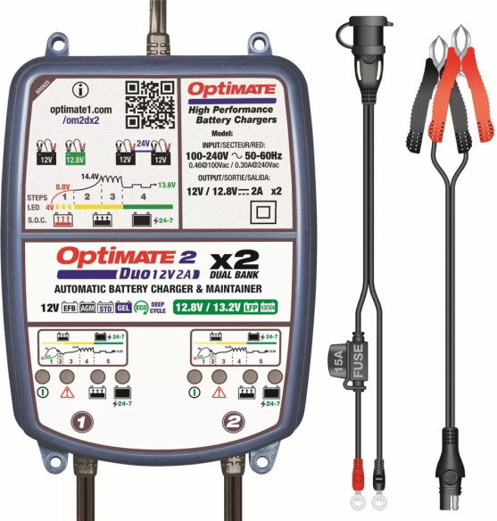 Dispozitiv Mentinere Baterie OptiMate 2 DUO x 2 Bank TM570
