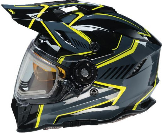 Casca Moto Dual Sport Range 2.0 Voyager Gray Hi-Vis Black 25