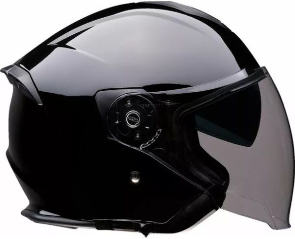 Casca Moto Jet Open Face Road Maxx Black Glossy 25