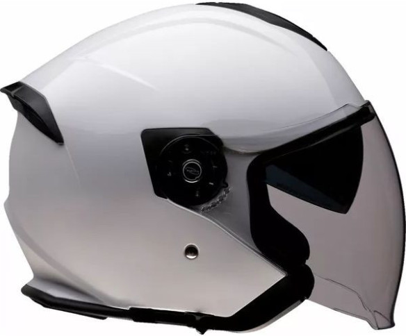 Casca Moto Jet Open Face Road Maxx White Glossy 25