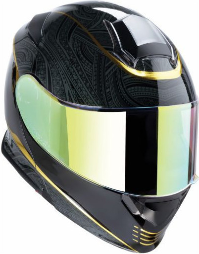 Casca Moto Full-Face Solaris 2.0 Notorius Black Gloss Gold 25