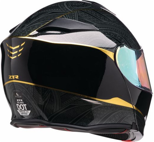 Casca Moto Full-Face Solaris 2.0 Notorius Black Gloss Gold 25