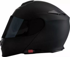 Casca Moto Flip-Up Solaris 2.0 Smoke Flat Matt BlacK 25