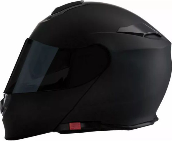 Casca Moto Flip-Up Solaris 2.0 Smoke Flat Matt BlacK 25