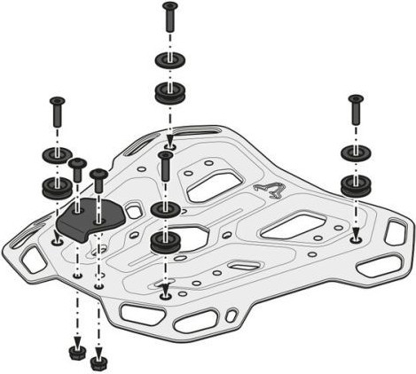 Placa Prindere TOP CASE Adventure Rack CF MOTO 450MT GPT.10.625.19000 B