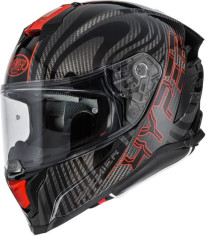 Casca Moto Full-Face Integrala Hyper Carbon PS 2 Red Black 25