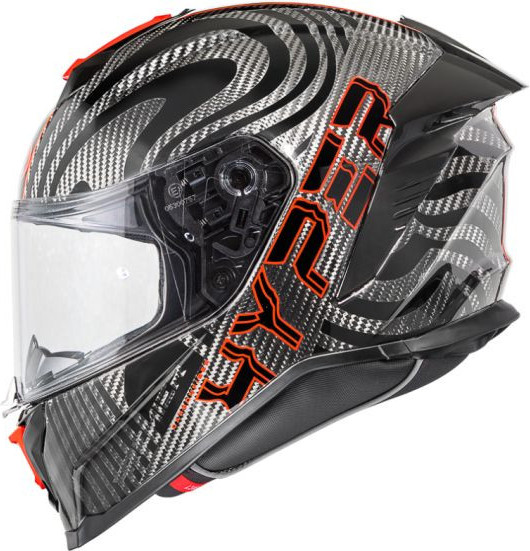 Casca Moto Full-Face Integrala Hyper Carbon PS 2 Red Black 25