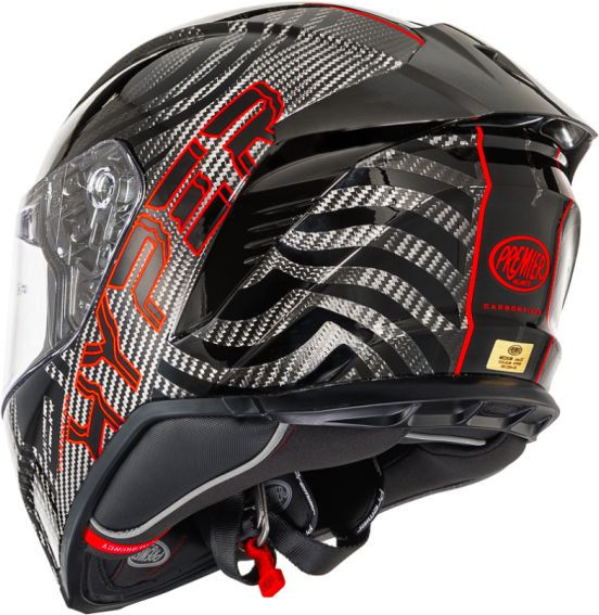 Casca Moto Full-Face Integrala Hyper Carbon PS 2 Red Black 25
