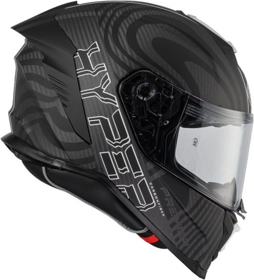 Casca Moto Full-Face Integrala Hyper Carbon PS 2 Black White 25