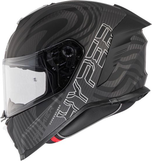 Casca Moto Full-Face Integrala Hyper Carbon PS 2 Black White 25