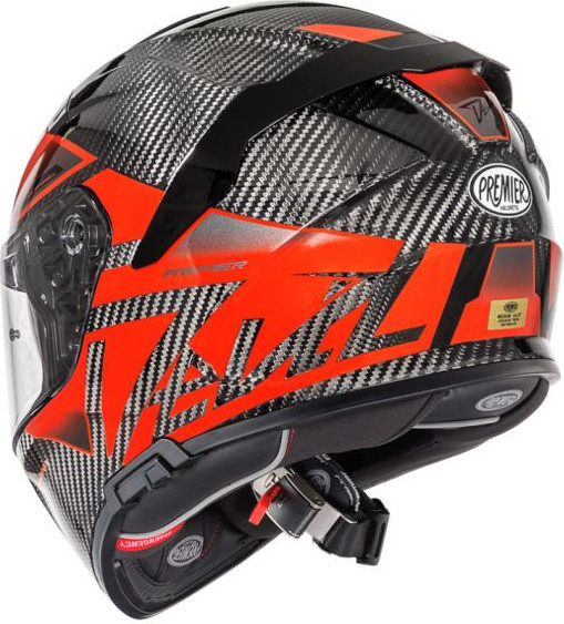 Casca Moto Full-Face Integrala Devil Carbon MN 2 Black Red 25