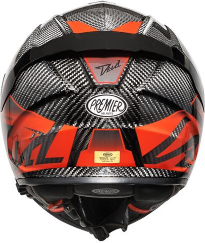 Casca Moto Full-Face Integrala Devil Carbon MN 2 Black Red 25