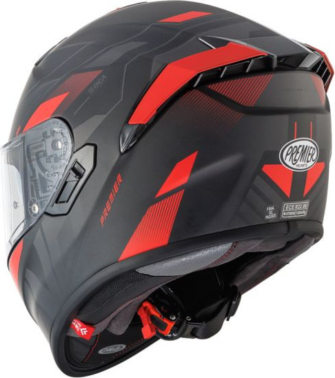 Casca Moto Full-Face Integrala Evoluzione PR 92 Black Red 25