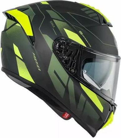 Casca Moto Full-Face Integrala Evoluzione PR Y9 Black Yellow 25