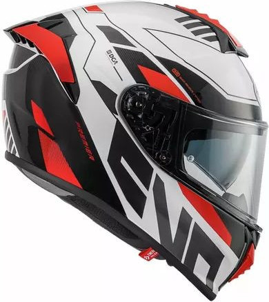Casca Moto Full-Face Integrala Evoluzione PR 8 Black White Red 25