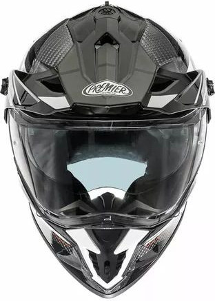 Casca Moto Adventure Touring Discovery Carbon EA 8 Black White 25
