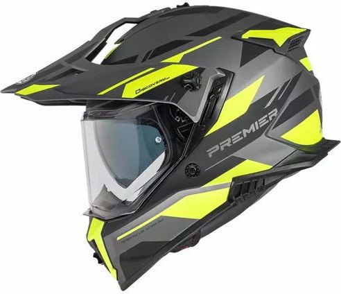 Casca Moto Adventure Touring Discovery EAY1 Black Yellow 25