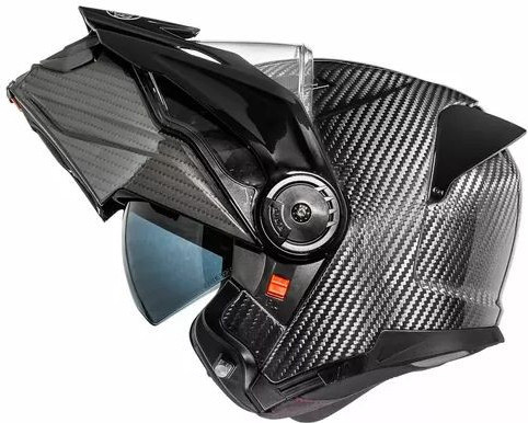 Casca Moto Flip-Up Land Cruiser Carbon Black 25