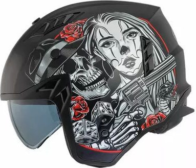 Casca Moto Flip-Up Subverter DB 9 Black Matt 25