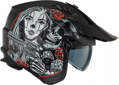 Casca Moto Flip-Up Subverter DB 9 Black Matt 25