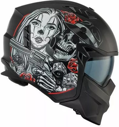Casca Moto Flip-Up Subverter DB 9 Black Matt 25