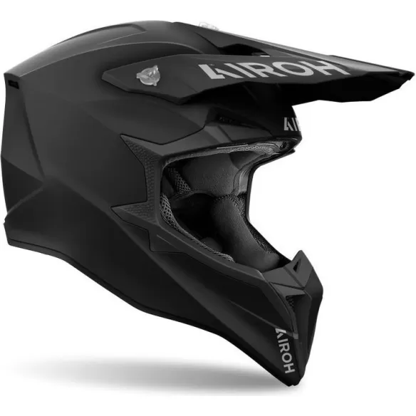 MX-Enduro Moto Helmet Wraaap Color Matt Black | Airoh WRA11 - Moto24