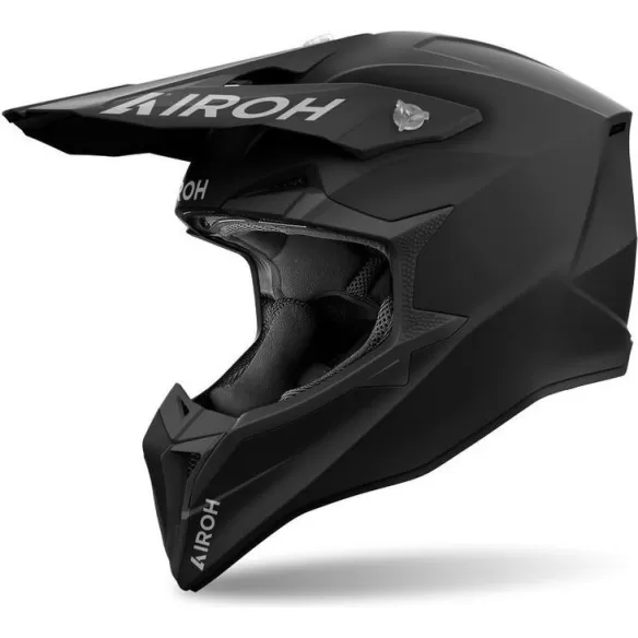 MX-Enduro Moto Helmet Wraaap Color Matt Black | Airoh WRA11 - Moto24