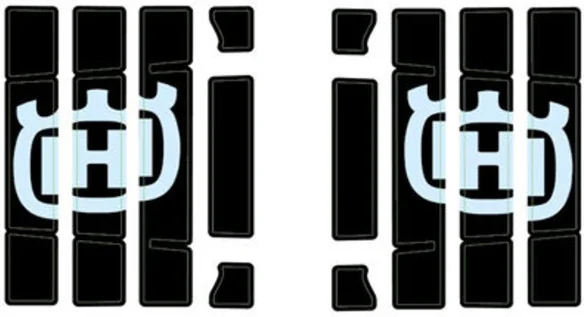 Radiator protection grille sticker kit
