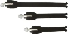 TECH T STRAP WITH ALUMINIUM BRIDGE BLACK
