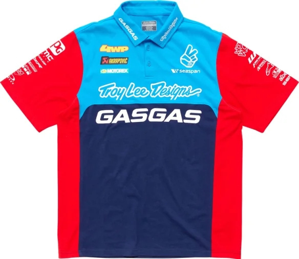 TLD GASGAS TEAM PIT SHIRT NAVY/RED