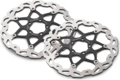 Wave brake disc set