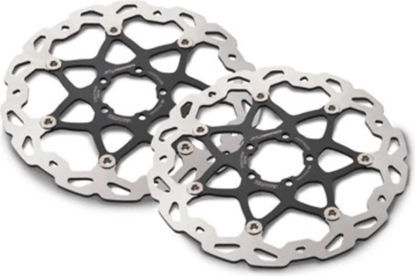Wave brake disc set