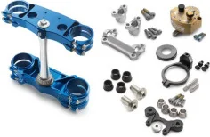 Factory triple clamp/-steering damper kit