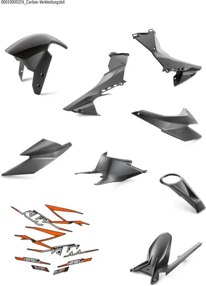 Carbon fairing kit