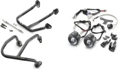 Crash bar-fog light kit