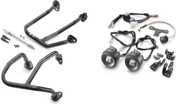 Crash bar-fog light kit