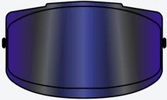 SPARK 2 VISOR BLUE MIRRORED OS