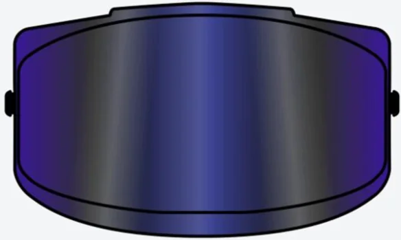 SPARK 2 VISOR BLUE MIRRORED OS