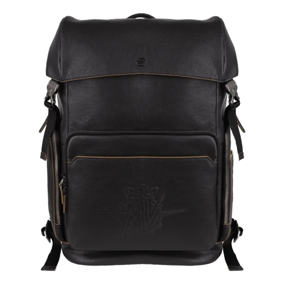 PIQUADRO LEATHER BACKPACK