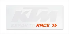 VAN STICKER WHITE/ORANGE