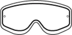 RACING GOGGLES DOUBLE LENS CLEAR