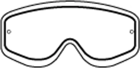 RACING GOGGLES DOUBLE LENS CLEAR