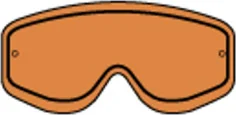 RACING GOGGLES DOUBLE LENS ORANGE